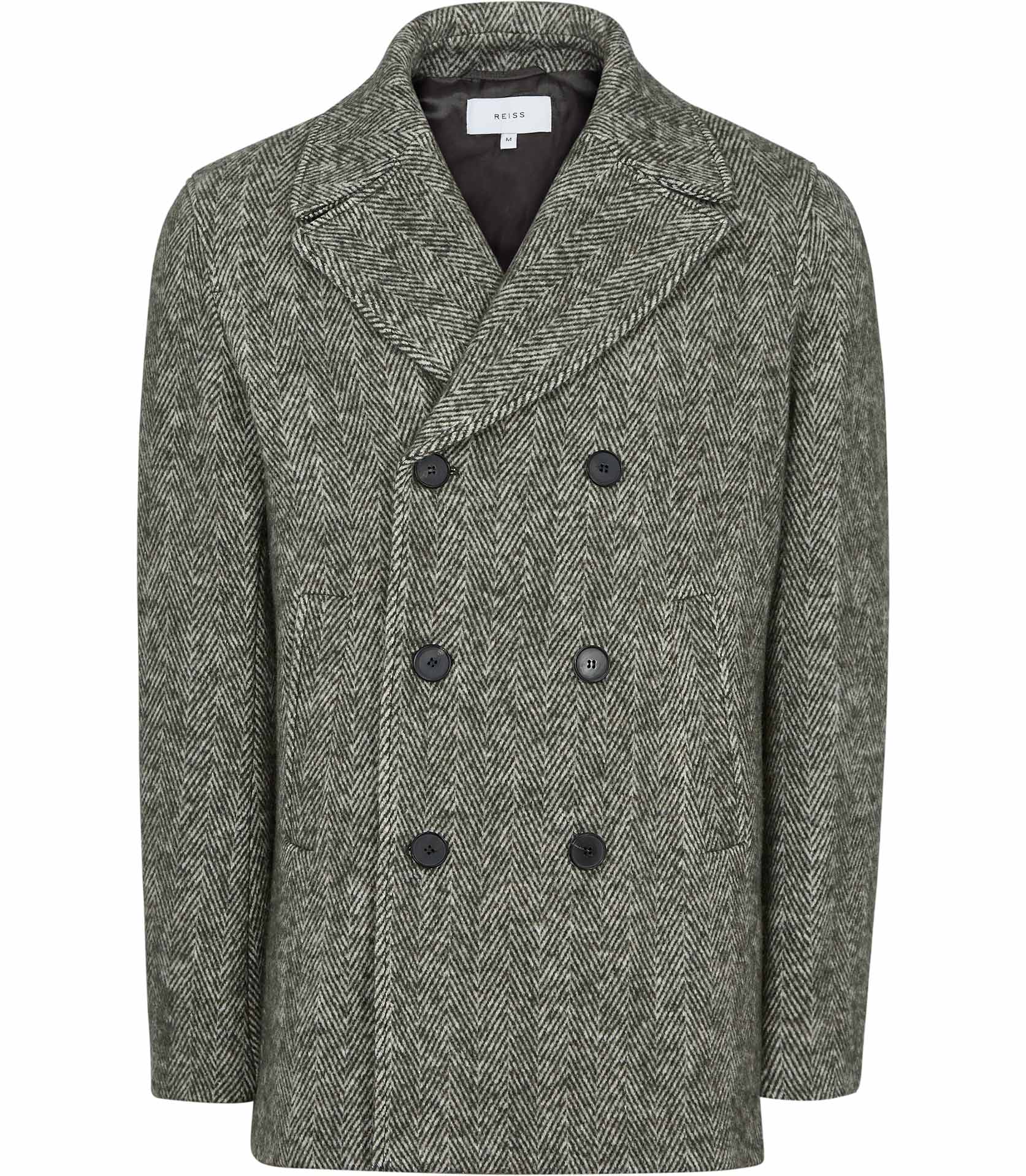 REISS DOUBLE-BREASTED PEACOAT