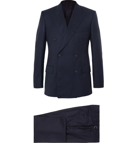 Kingsman x Harry's Navy Super 120s Wool And Cashmere-Blend Suit
