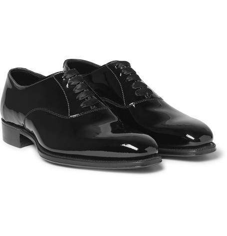 Kingsman x George Cleverley Patent-Leather Oxford Shoes