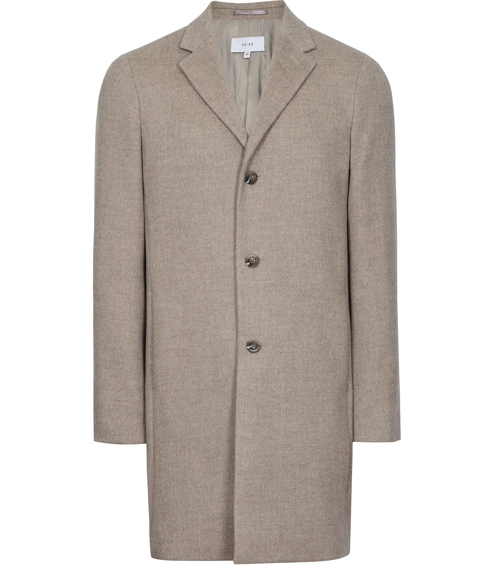 Reiss Oatmeal Overcoat