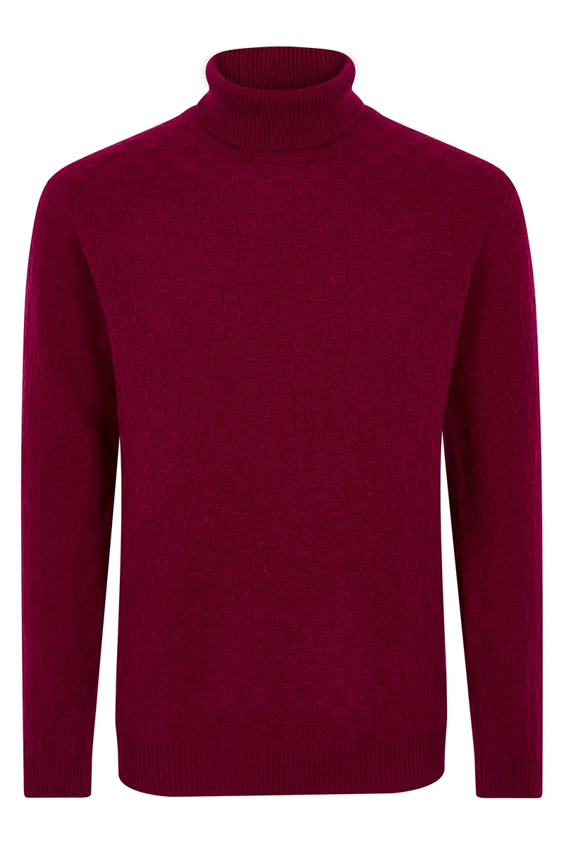 Mr Quintessential Burgundy Rollneck