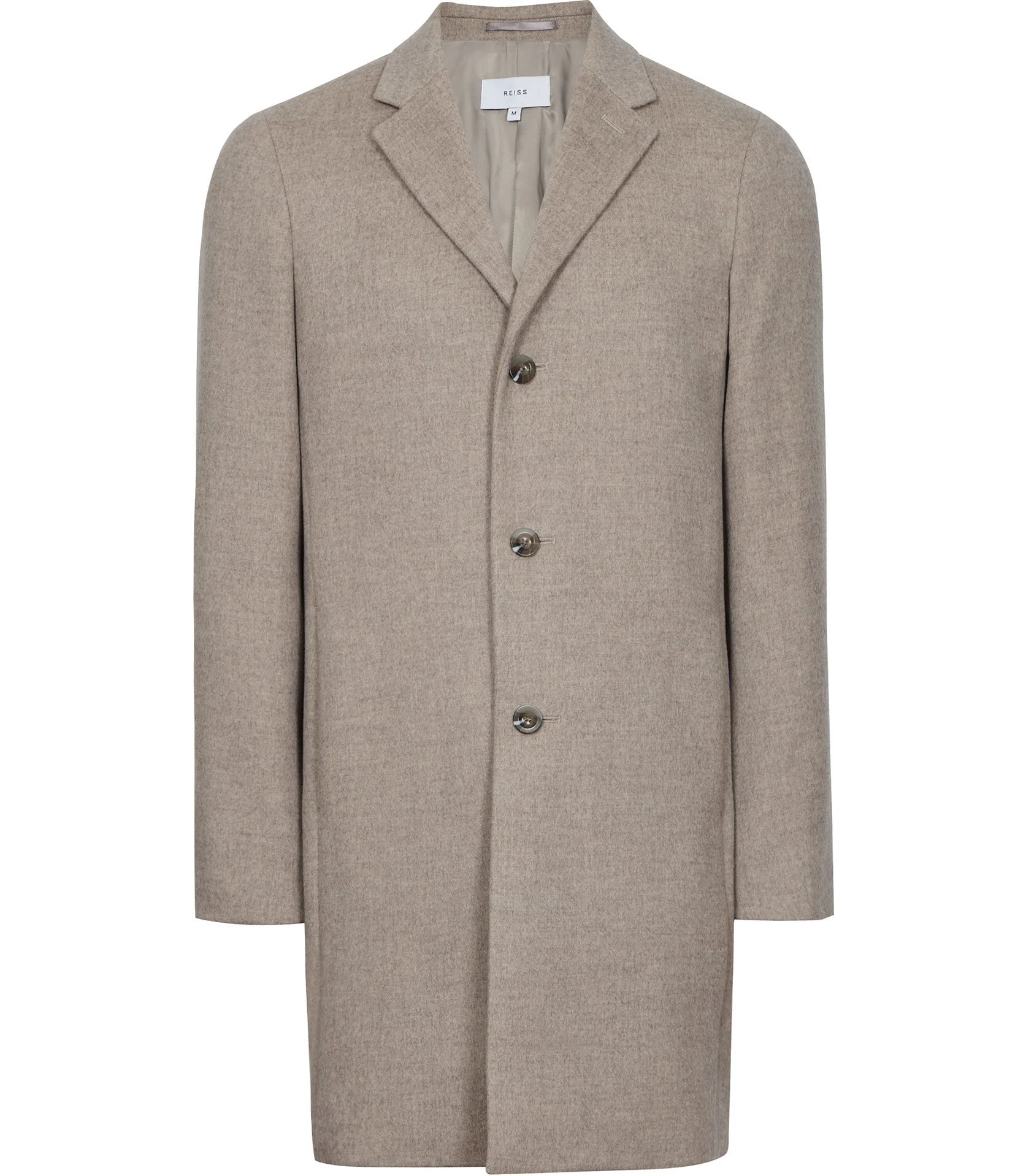 Reiss Oatmeal Overcoat