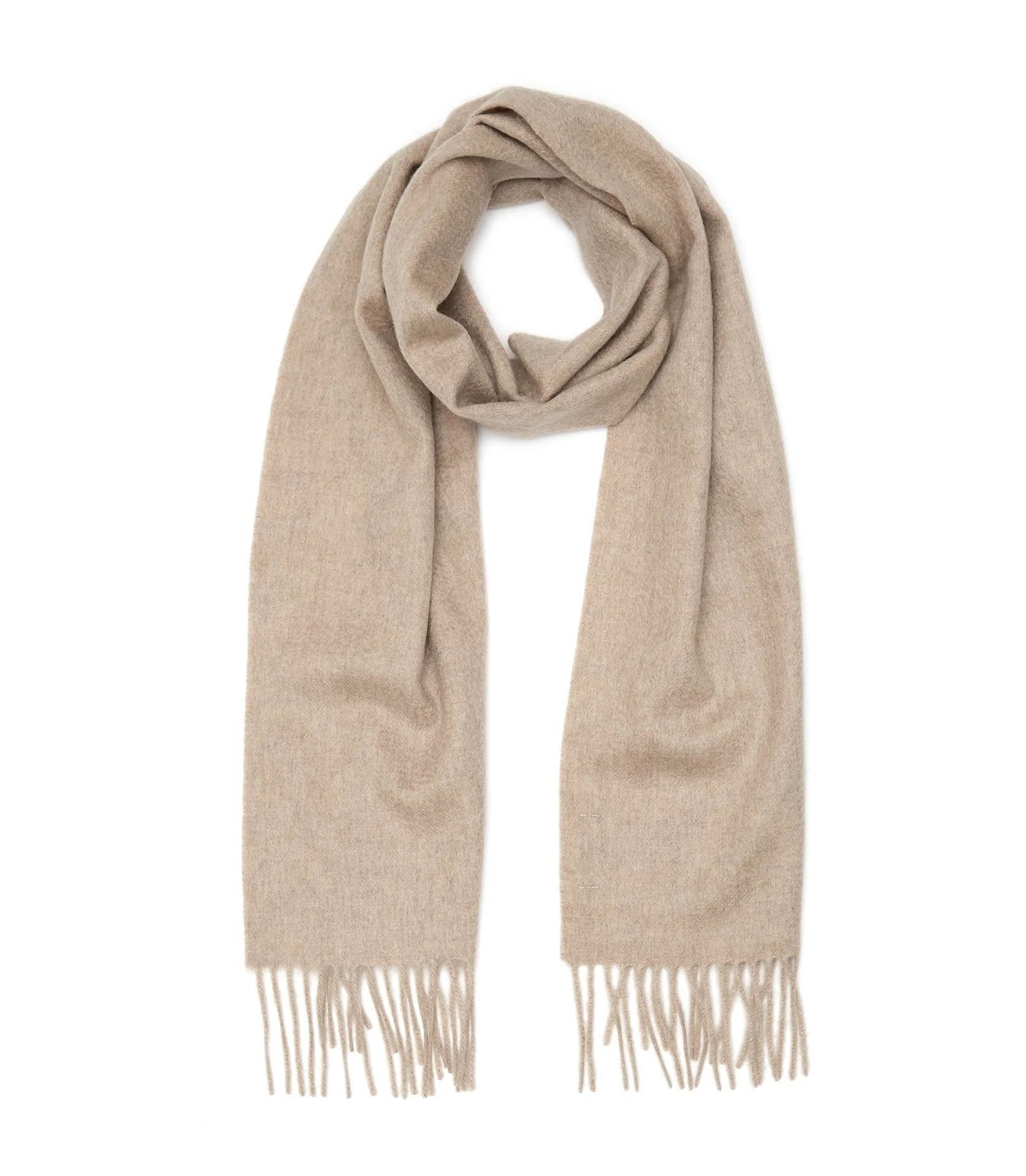 Reiss Cashmere Camel Scarf