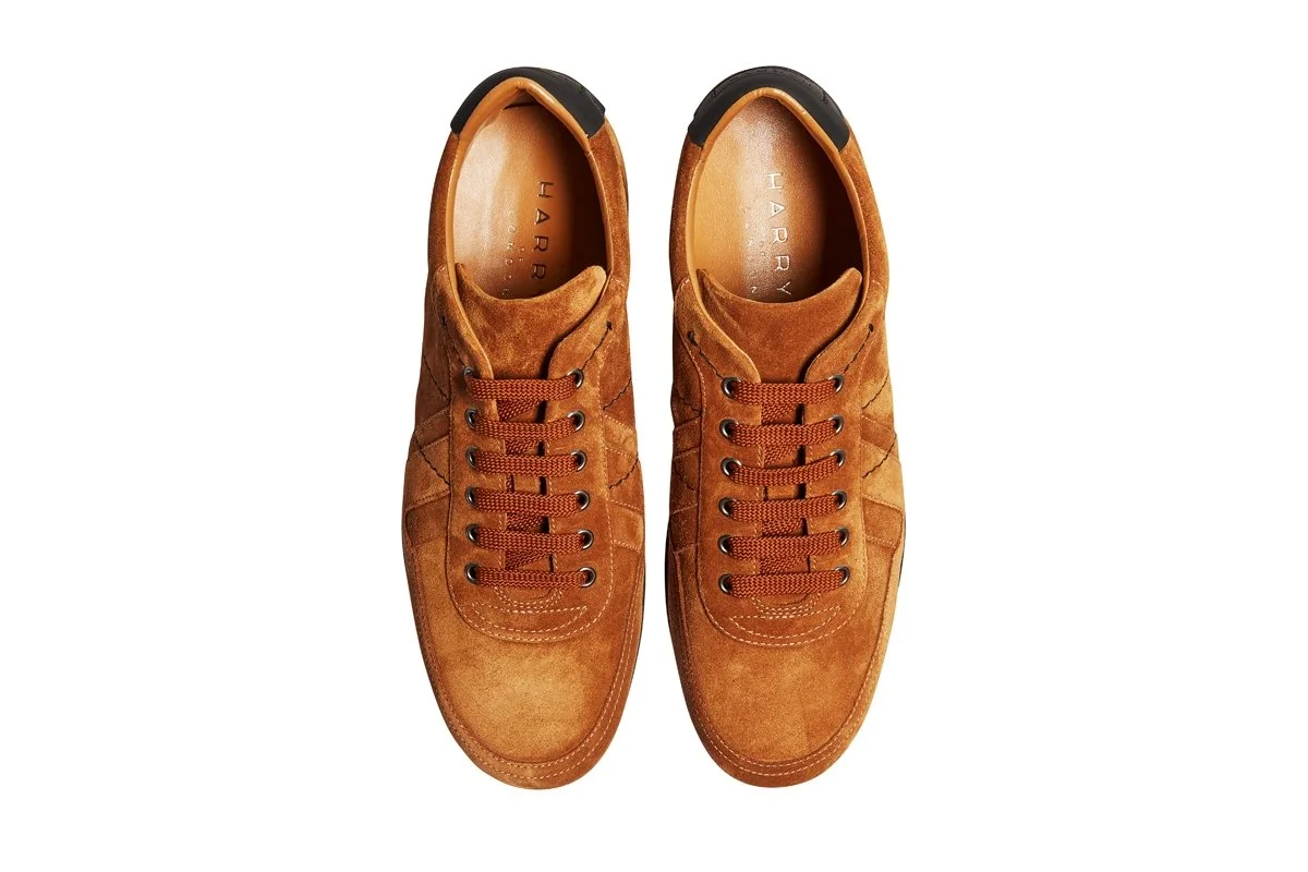 Suede Cognac Trainer