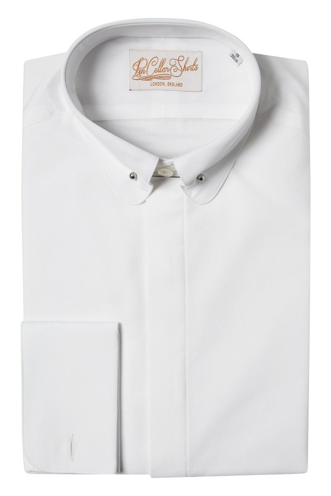 Tuxedo Pin Collar Shirt