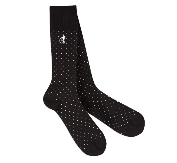 Black Polka Socks