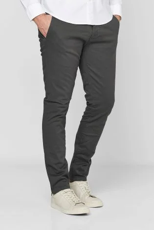 Grey Stretch Chinos