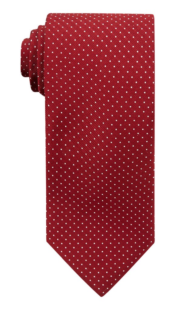 Red Polka Silk Tie £45