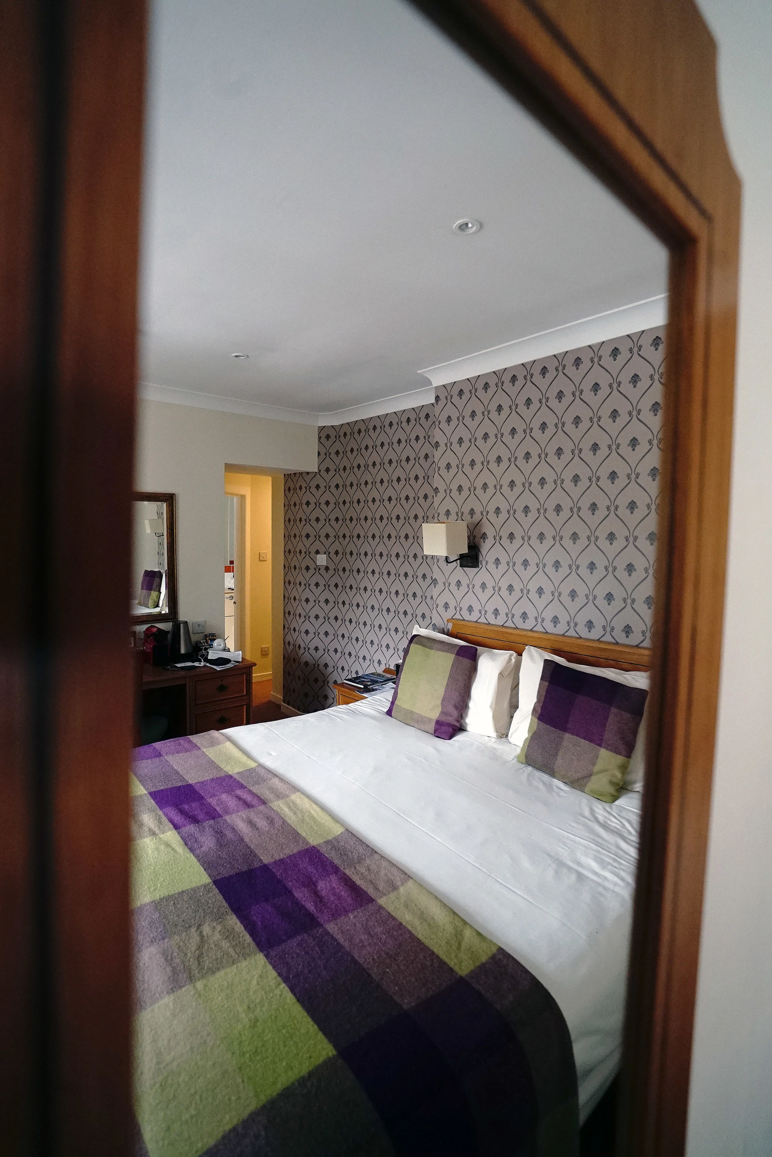 Mercure Peebles Bedroom Through Mirror.jpg