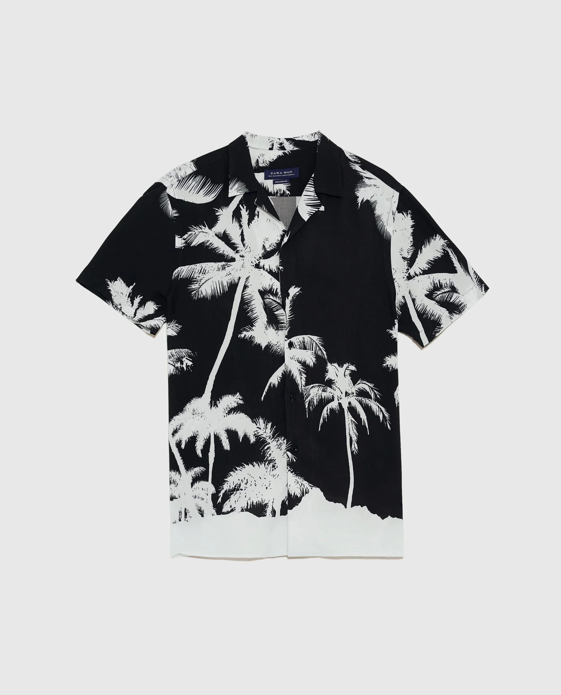 ZARA MAN Cuban Collar Shirt