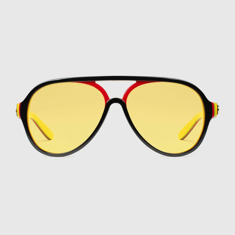 AVIATOR MULTILAYER ACETATE SUNGLASSES