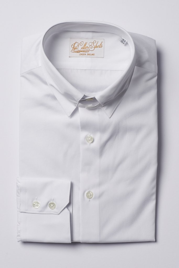 Hawkins & Shepherd White Tab Collar Shirt