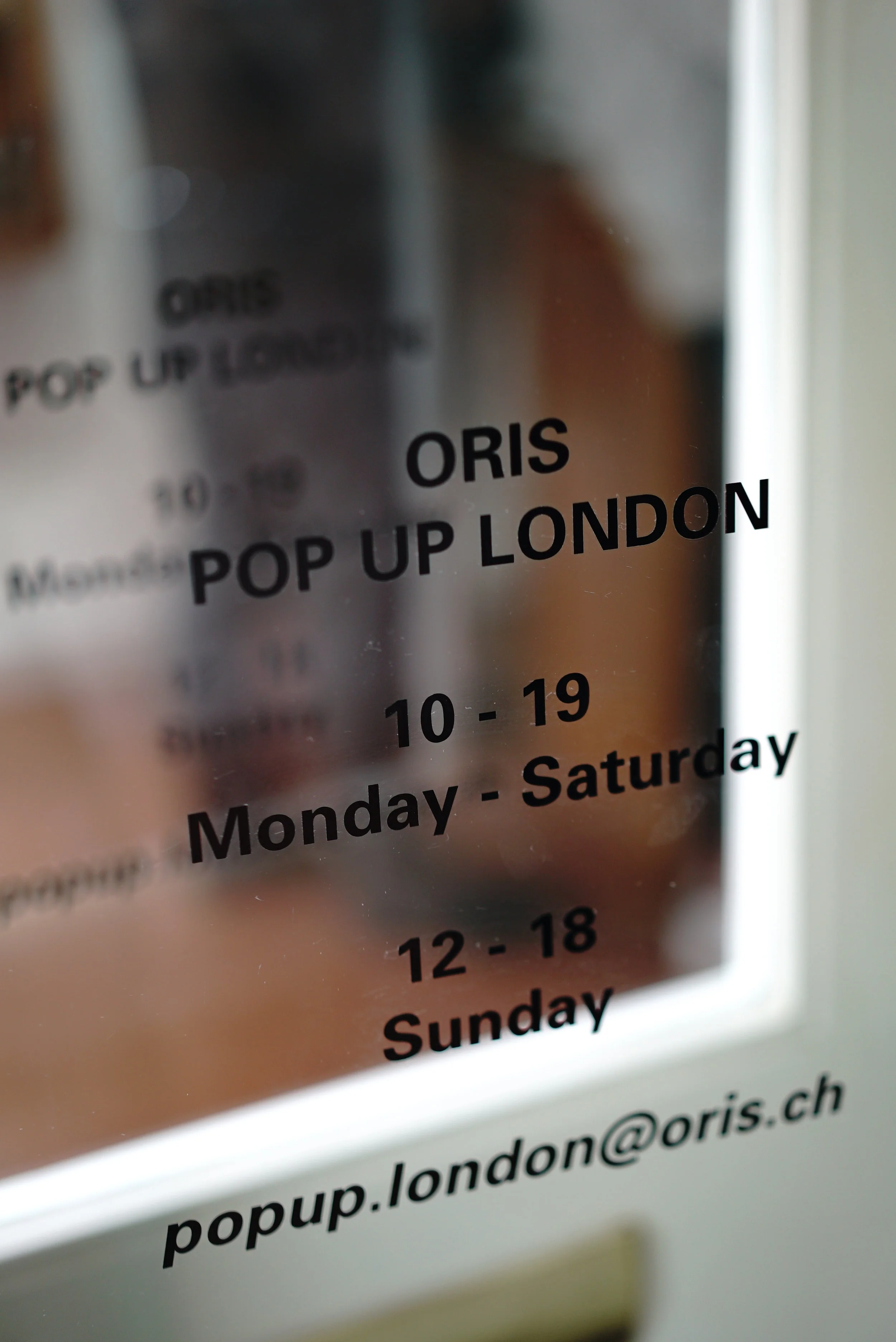 Oris Watches London Popup
