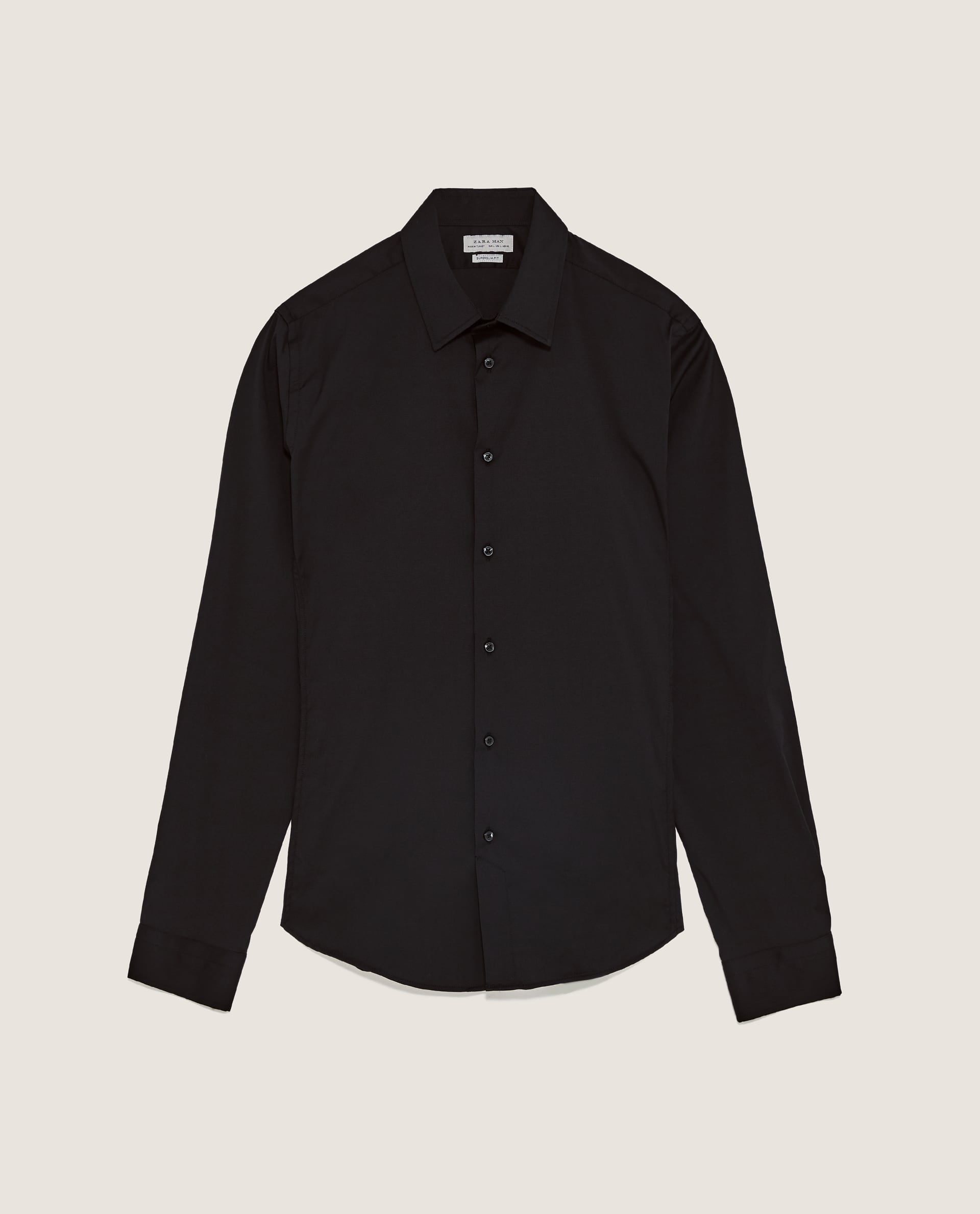 ZARA MAN BLACK SHIRT