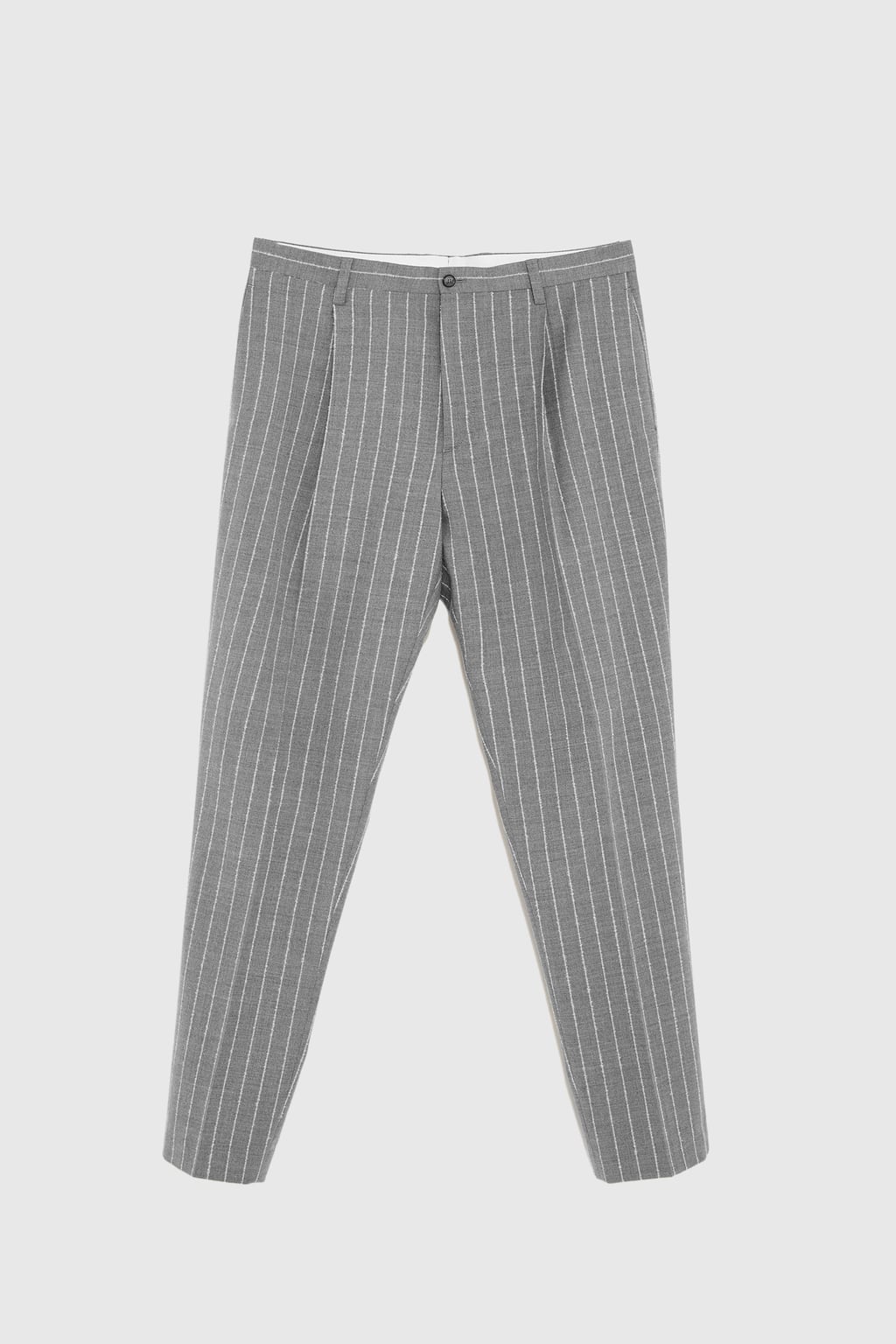 Zara Grey Pinstripe Trousers