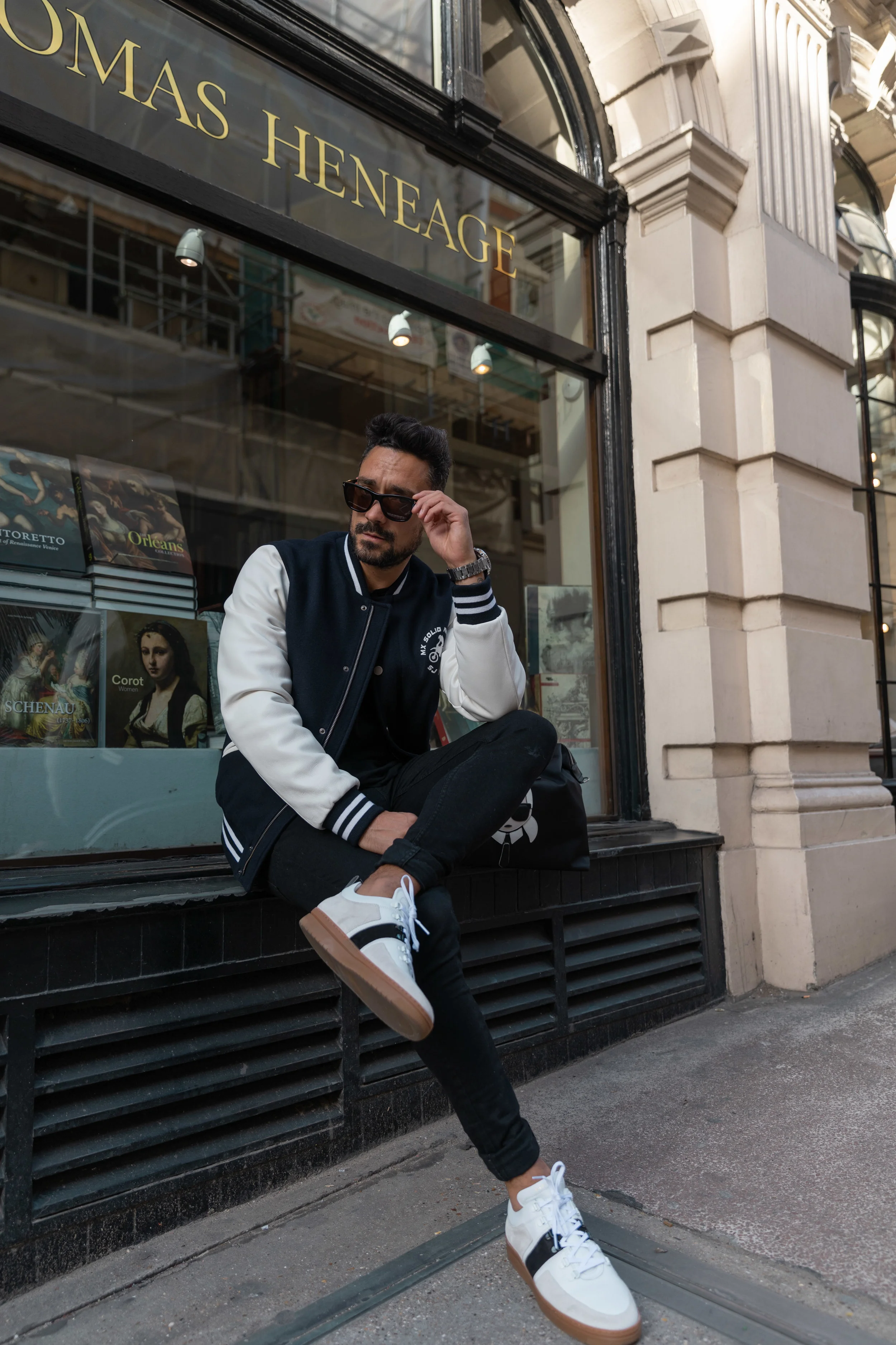 Karl Lagerfeld Coats Karl Lagerfeld Paris Men's Camo Bomber, Black