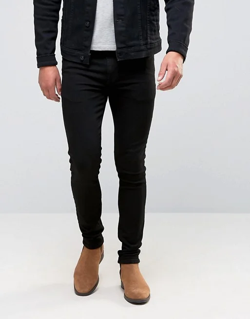 ASOS DESIGN SUPER SKINNY JEANS IN BLACK