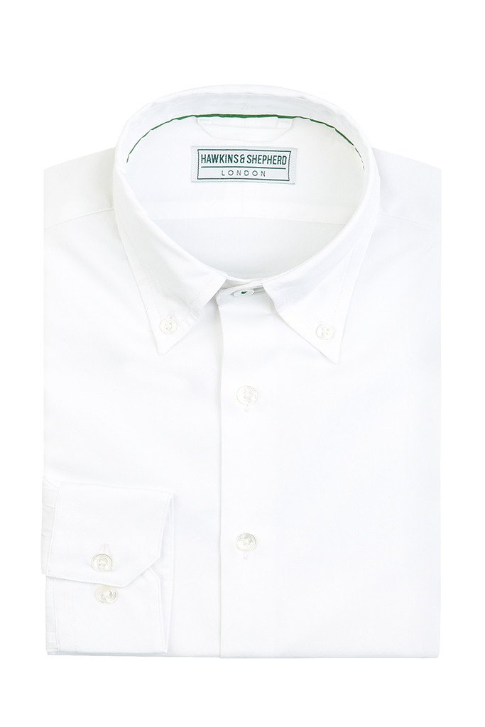 Hawkins &amp; Shepherd White Button-Down Shirt