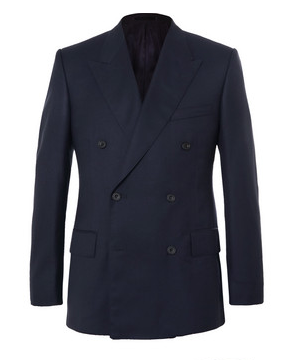 Navy Double-Breasted Suit