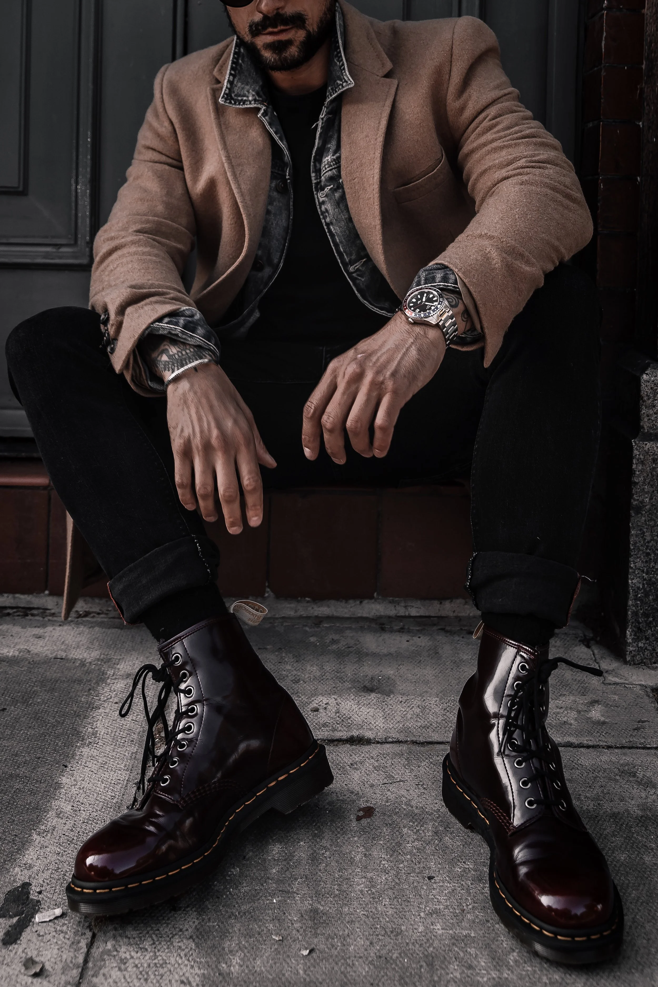 Carl Thompson Blogger Camel Coat 2.JPG