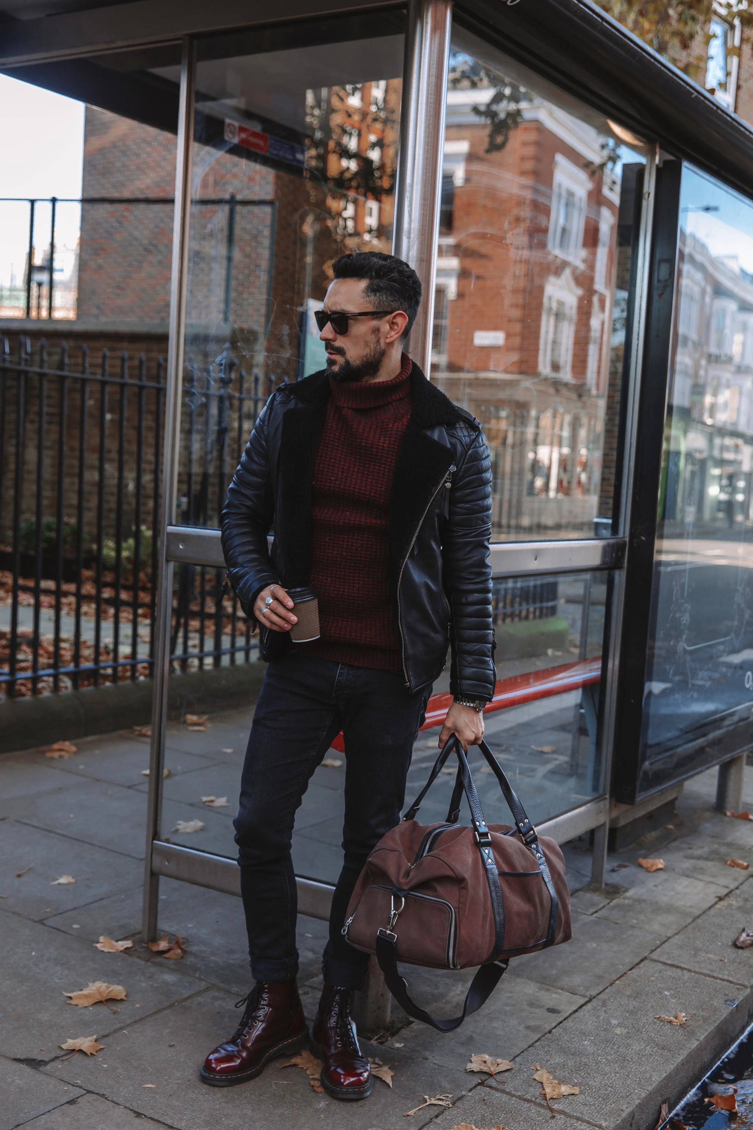 Jeans Wearing Leather Jacket In Winter Men's Outfit Of The Day How To Wear  A Leather Jacket  MEN'S STYLE BLOG