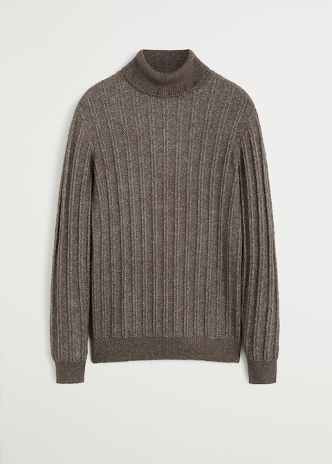 Brown Rollneck Jumper