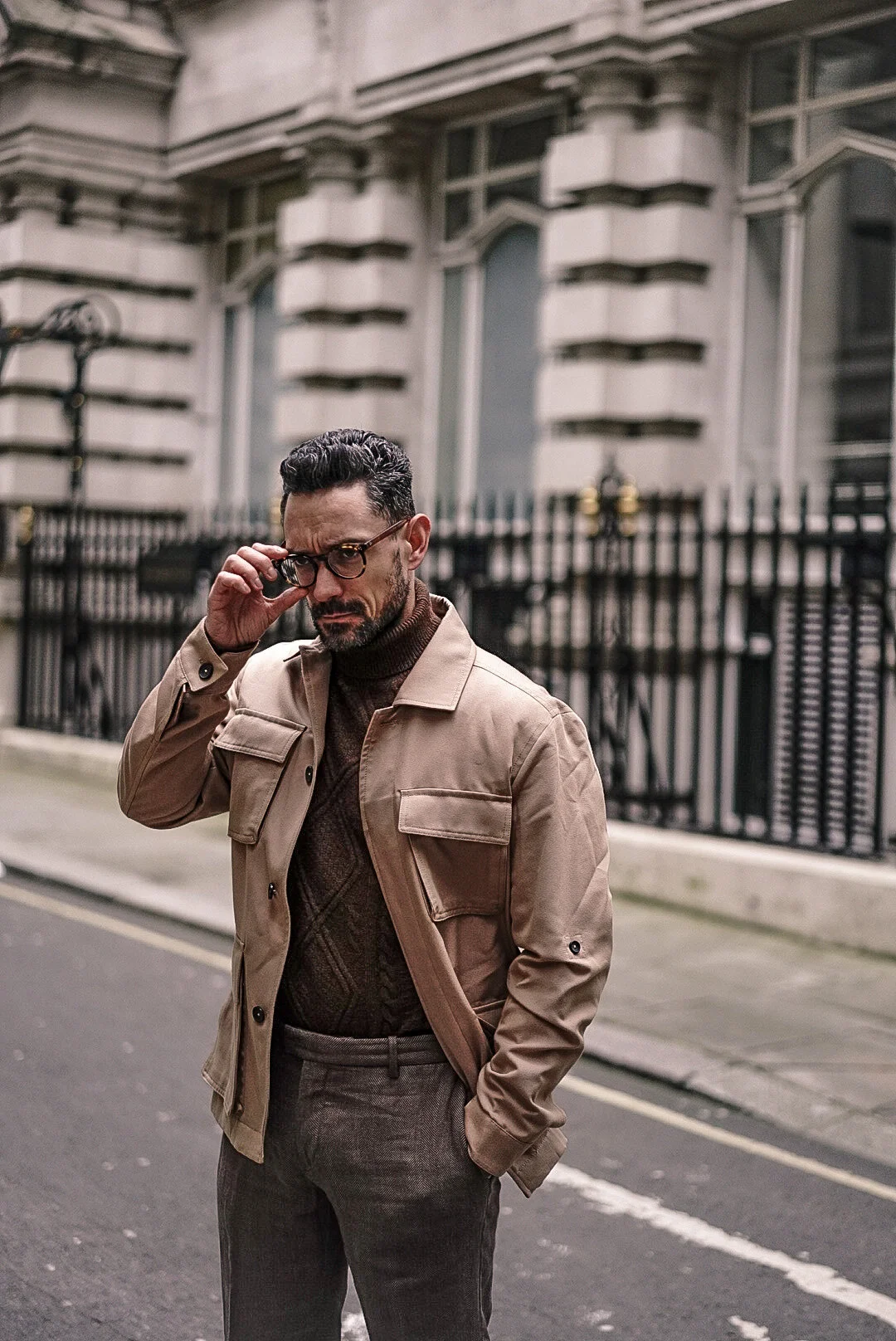 Carl Thompson Tan Military Jacket.JPG