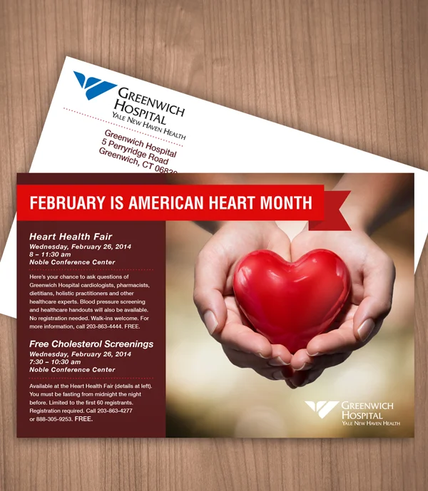 Database marketing piece for a hospital