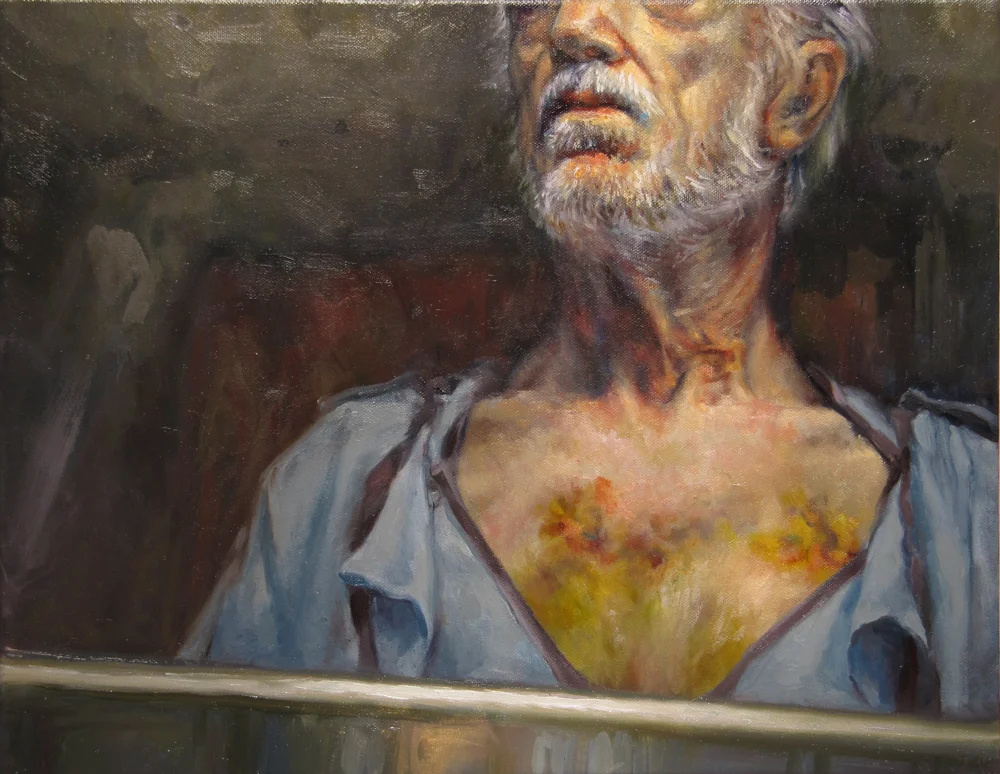 CarmichaelBraun-Charis_DadsHeart[Self-Portrait-afterTheSurgery]_2010_oilcanvas_18x24in.jpg