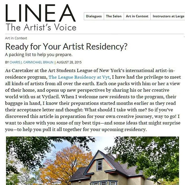 Ready for Your Artist Residency? 