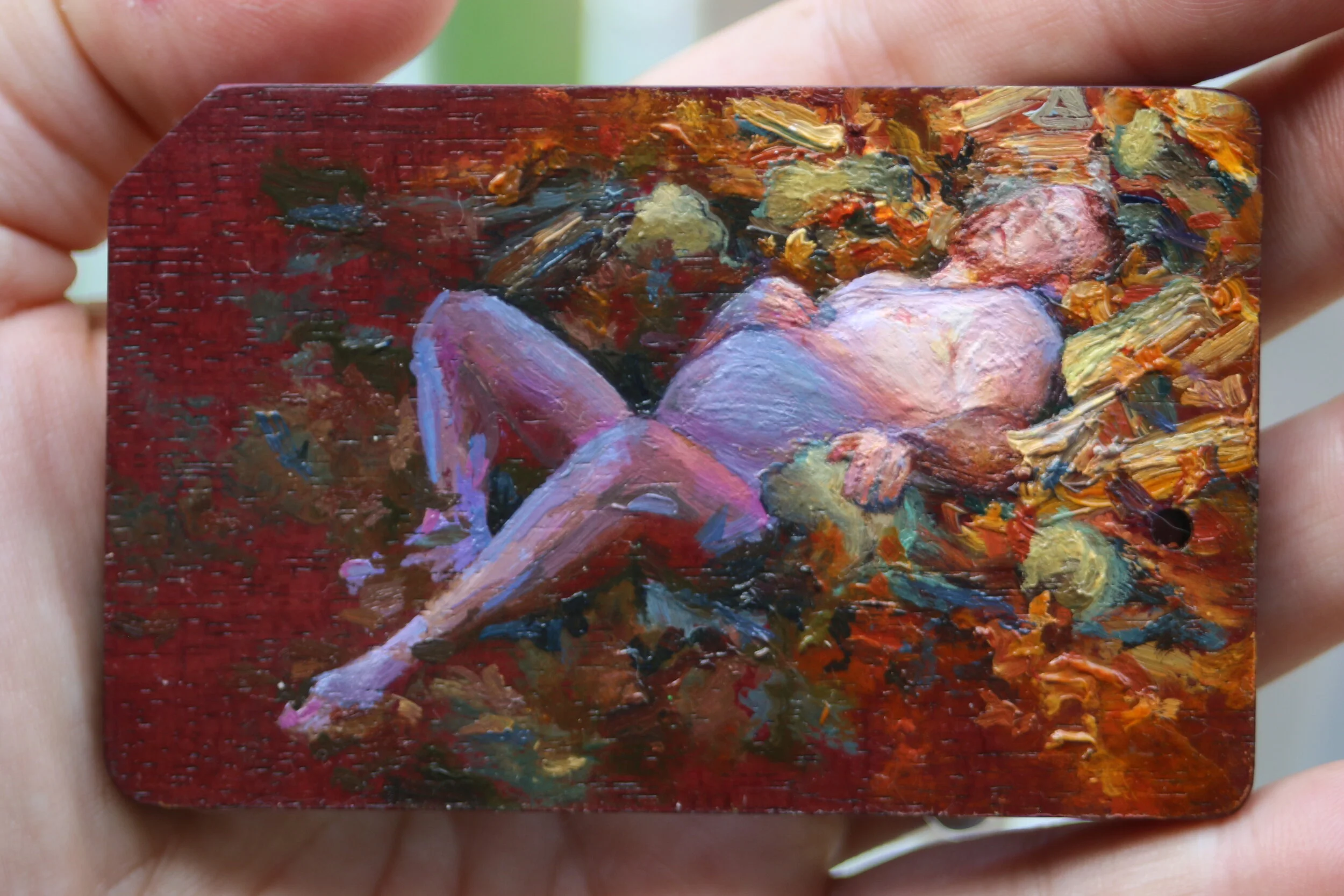 CarmichaelBraun-Charis_Halflight-2017-oilonpurpleheart[metrocard] (12).JPG