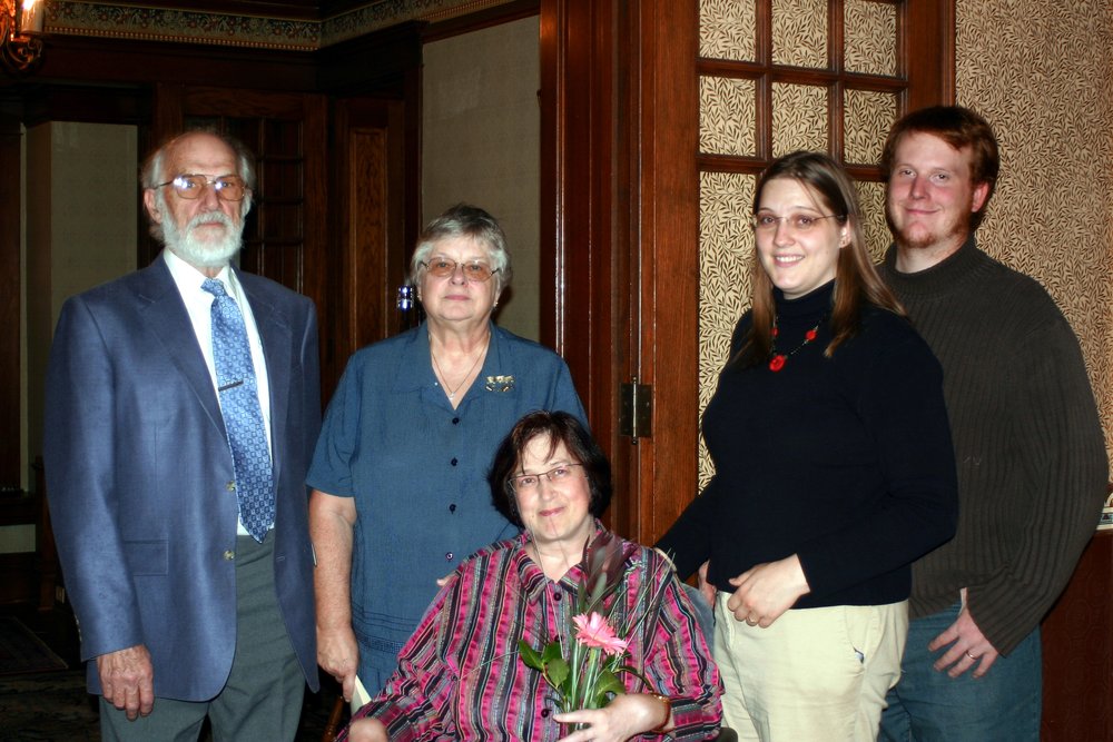 Family photo at the Lind House