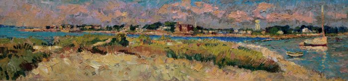 Leif Nilsson, "Ganesh & Dink at Sandy Point, Stonington CT"