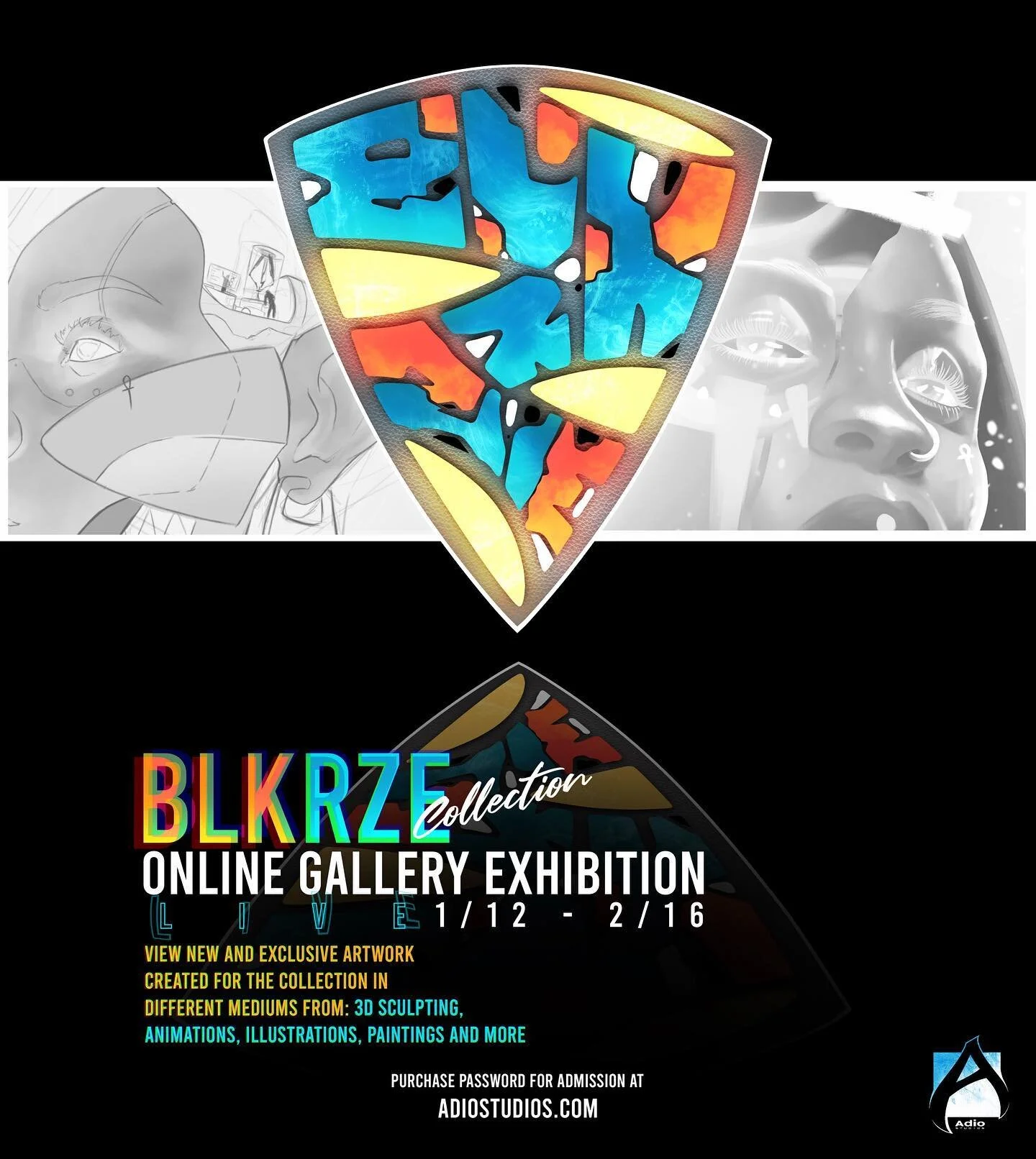 Join my first online gallery exhibition will be starting 1/12
$10 admissions gets you 24/7 access to view some new and exclusive artwork from my @blkrzewrld COLLECTION from 1/12 to 2/16 🙌🏼 link in bio to purchase! 🎨 #blkrze #collection #onlinegall