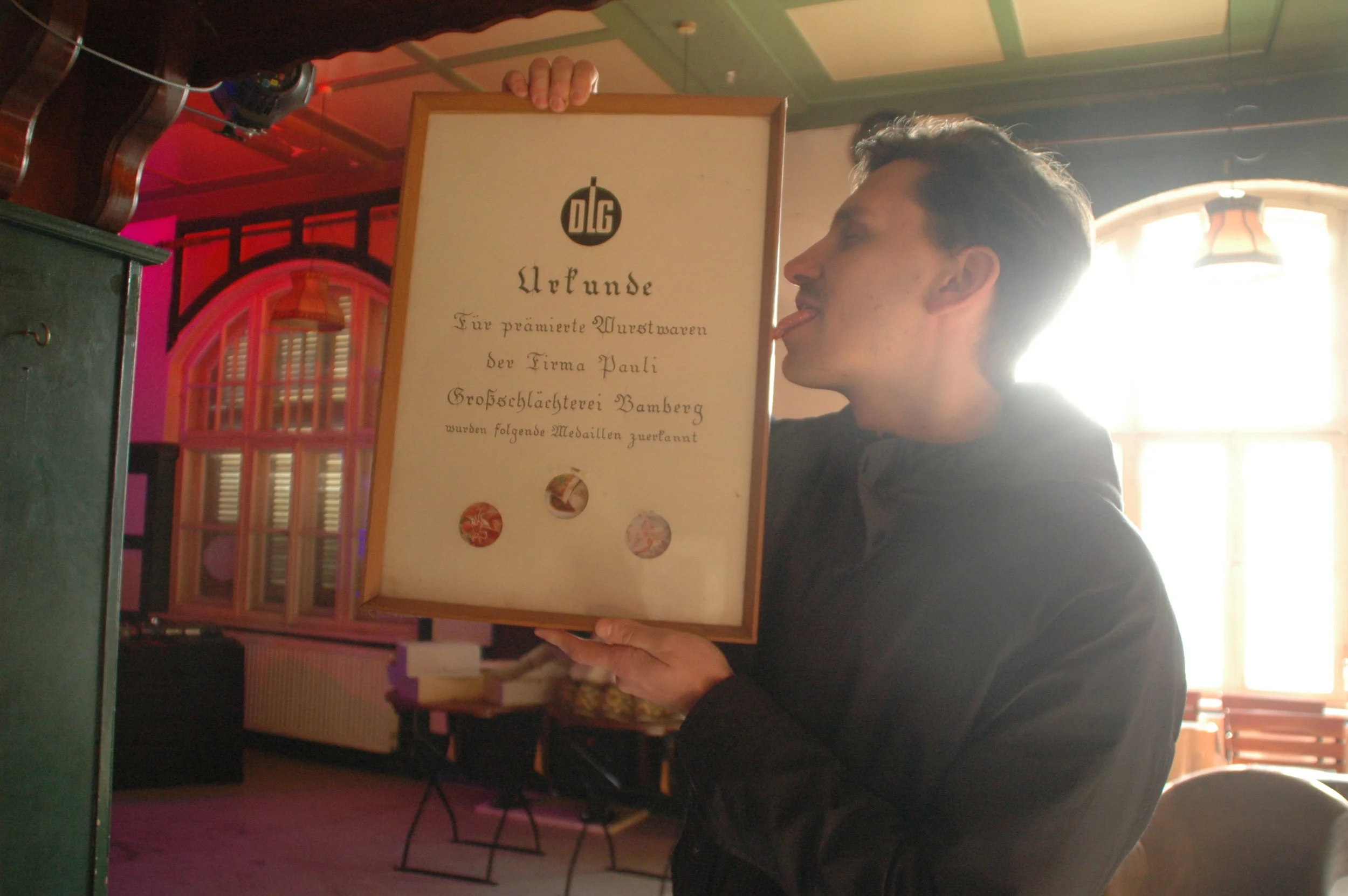 Stephan Obel hat Appetit auf prämierte Wurstwaren und fröhliche Tanzabende im Schlachtclub.