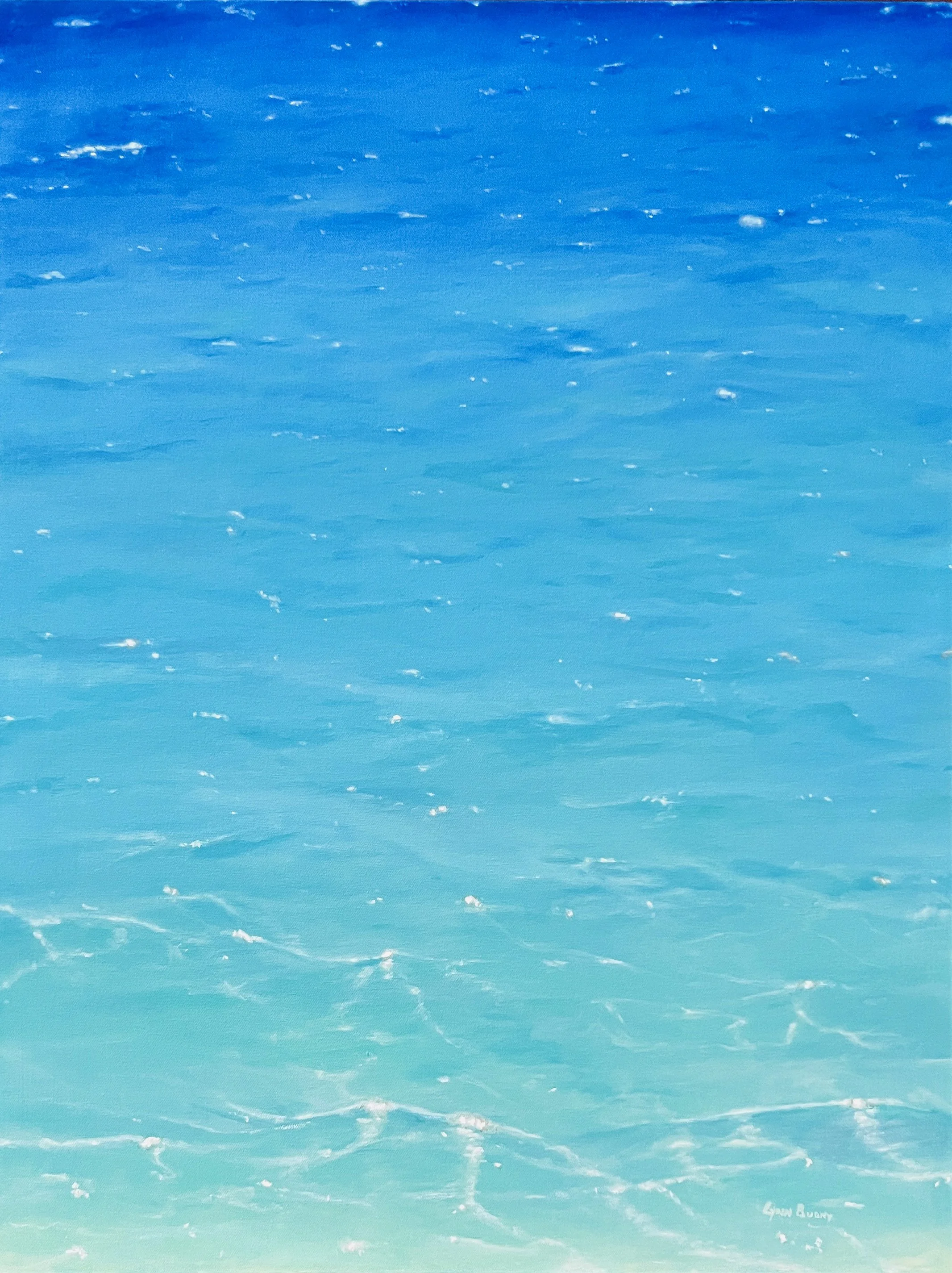 Azure & Light, Antibes | $1,200 CAD | 23”w x 39”h