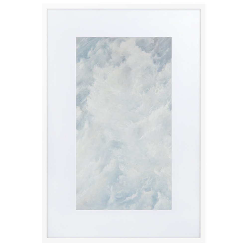Breathe framed print with mat
