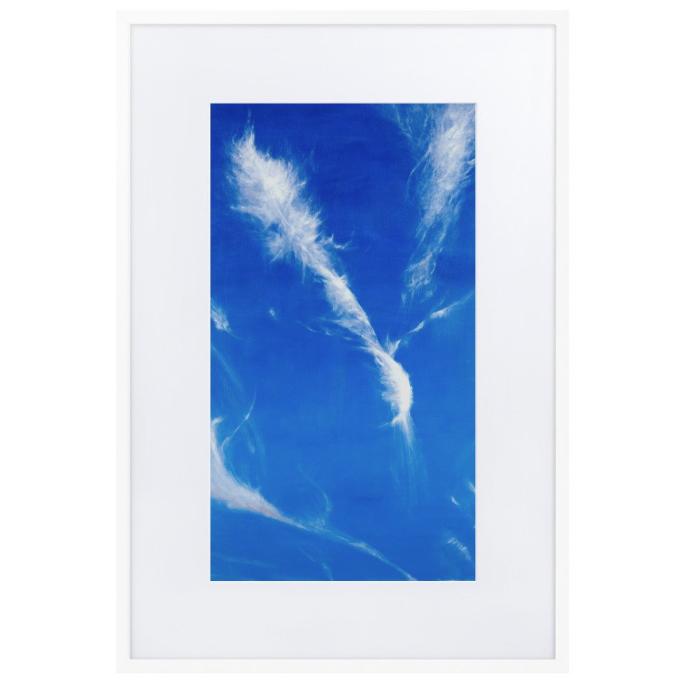 Release framed print with mat