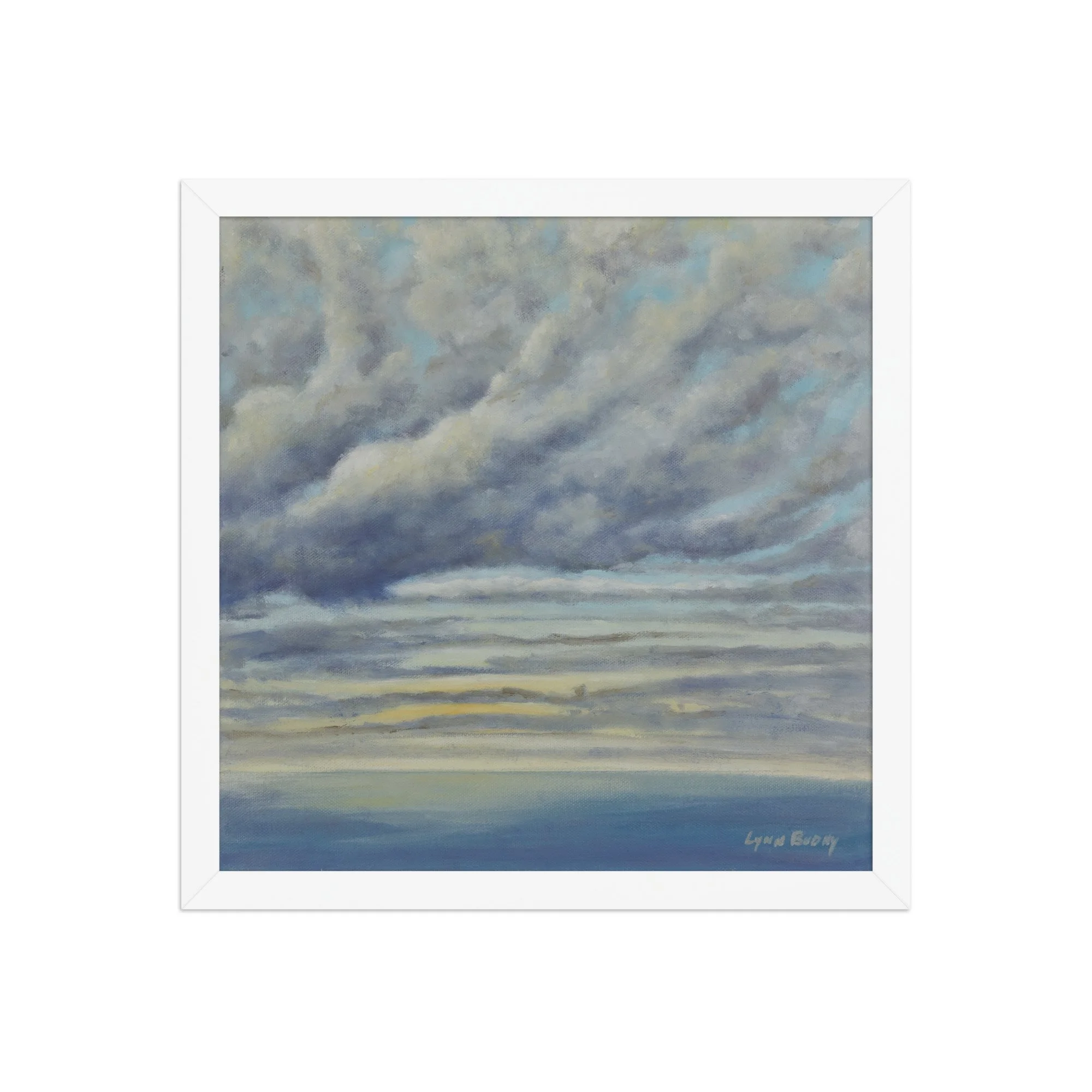 Silver Skies framed print