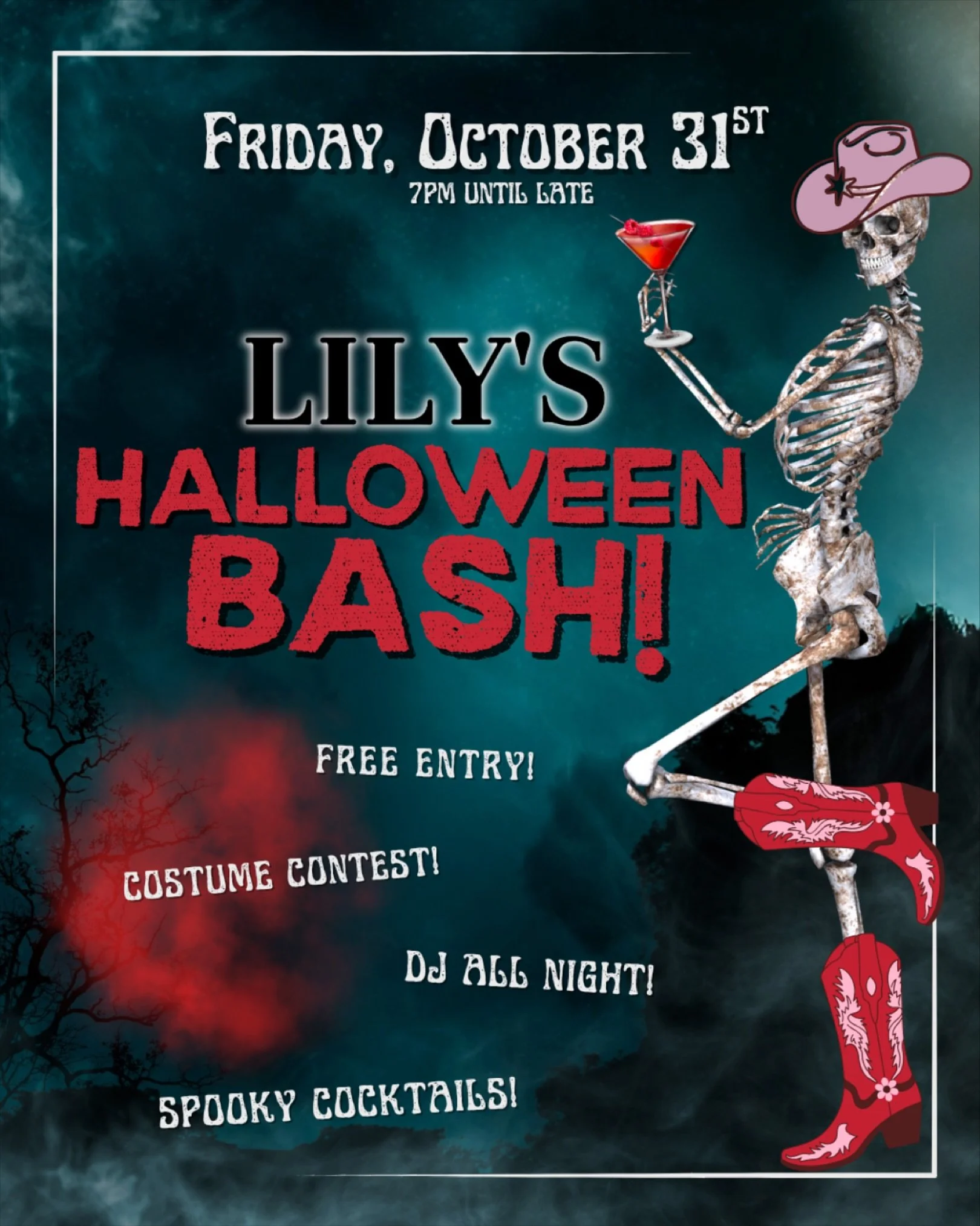 🩸💀LILY&rsquo;S HALLOWEEN BASH!💀🩸Sexy skeletons, potent potions, baddies on broomsticks, and gore! Ahem&hellip; we mean MORE!🫦 Dress to kill in your scariest, sexiest fit and join us Friday, October 31st for a night of drinking, dancing, costume 