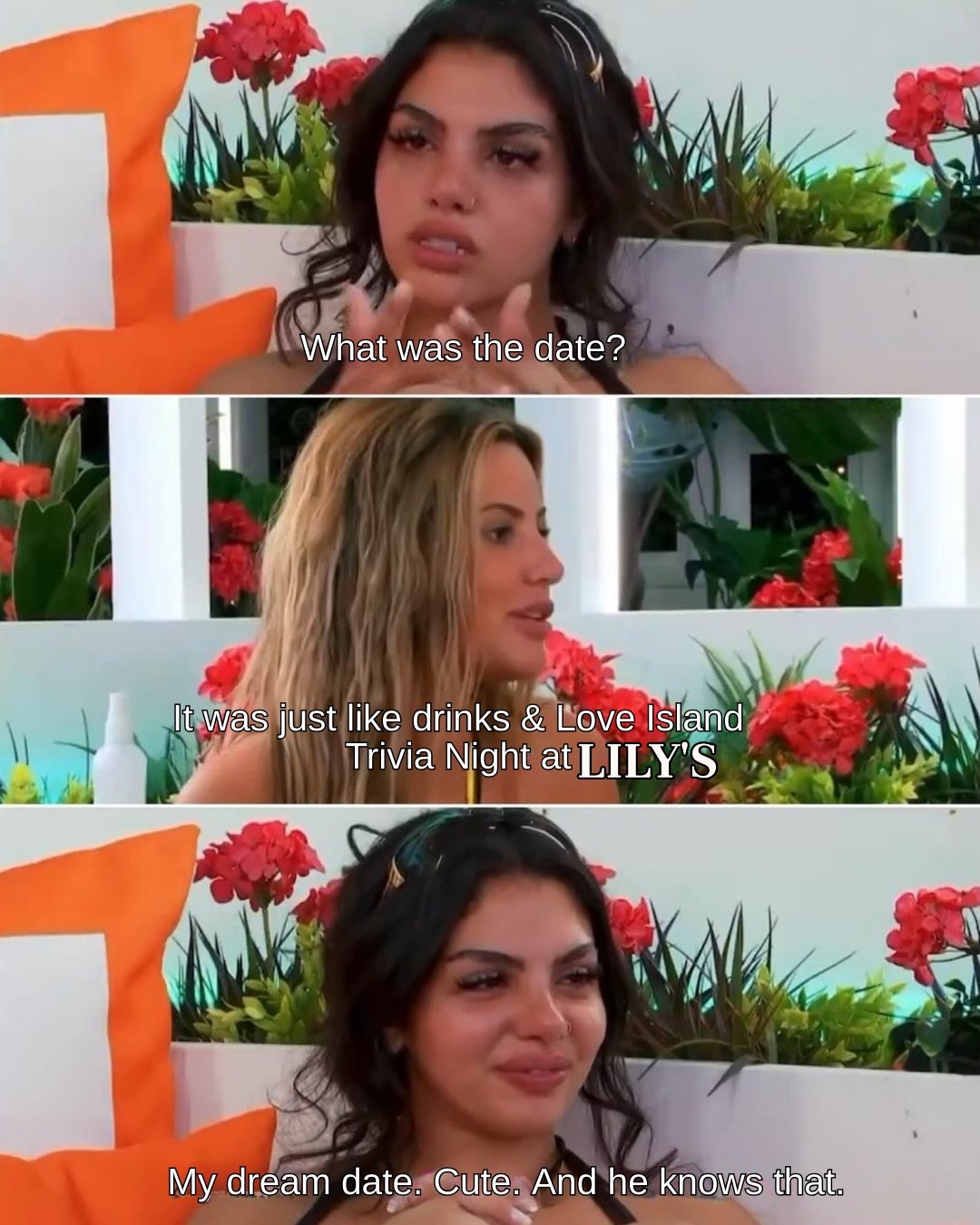 Your dream date awaits this Wednesday. Have you grabbed your tickets yet? 🏝️🍹🎟️

🏝️❤️&zwj;🔥LOVE ISLAND TRIVIA NIGHT❤️&zwj;🔥🏝️ We got a text!!!!!!🤳&hellip;And we&rsquo;re replying YES to Lily&rsquo;s Love Island Trivia on Wednesday, February 1