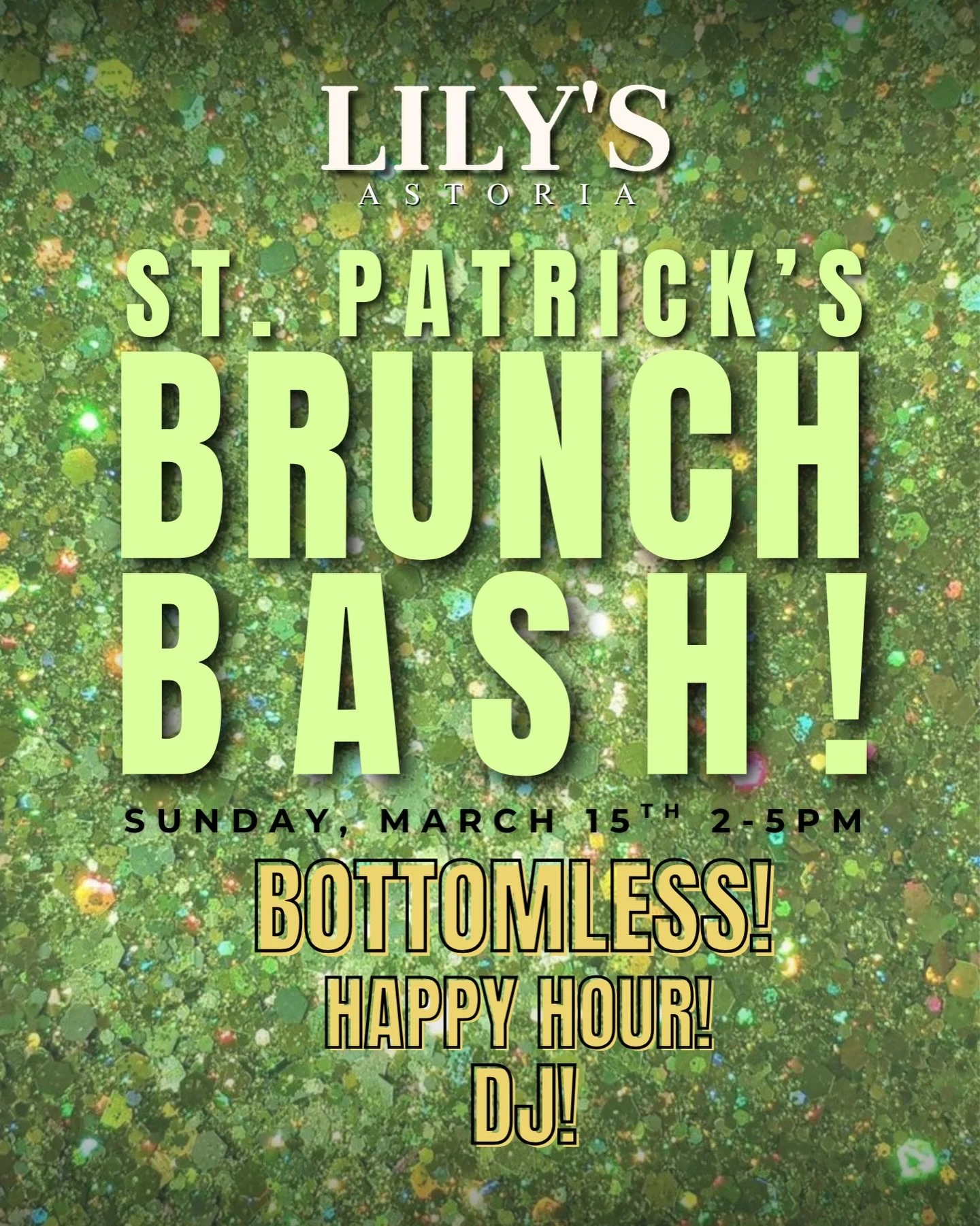 🍾ST. PATRICK&rsquo;S BRUNCH BASH🍾 Cancel Monday- We&rsquo;re diving deep into our St. Patrick&rsquo;s spirits on Sunday, March 15th🍻 Join us for an afternoon of DJs, All Day Happy Hour, Irish Specials, and Bottomless Brunch! Wear your favorite sha