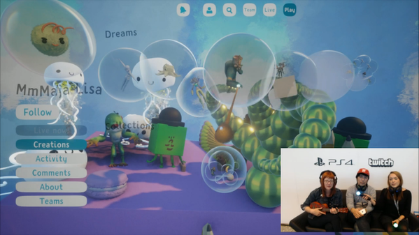  Playing and goofing in the lovely Media Molecule masterpiece Dreams at PSX!!