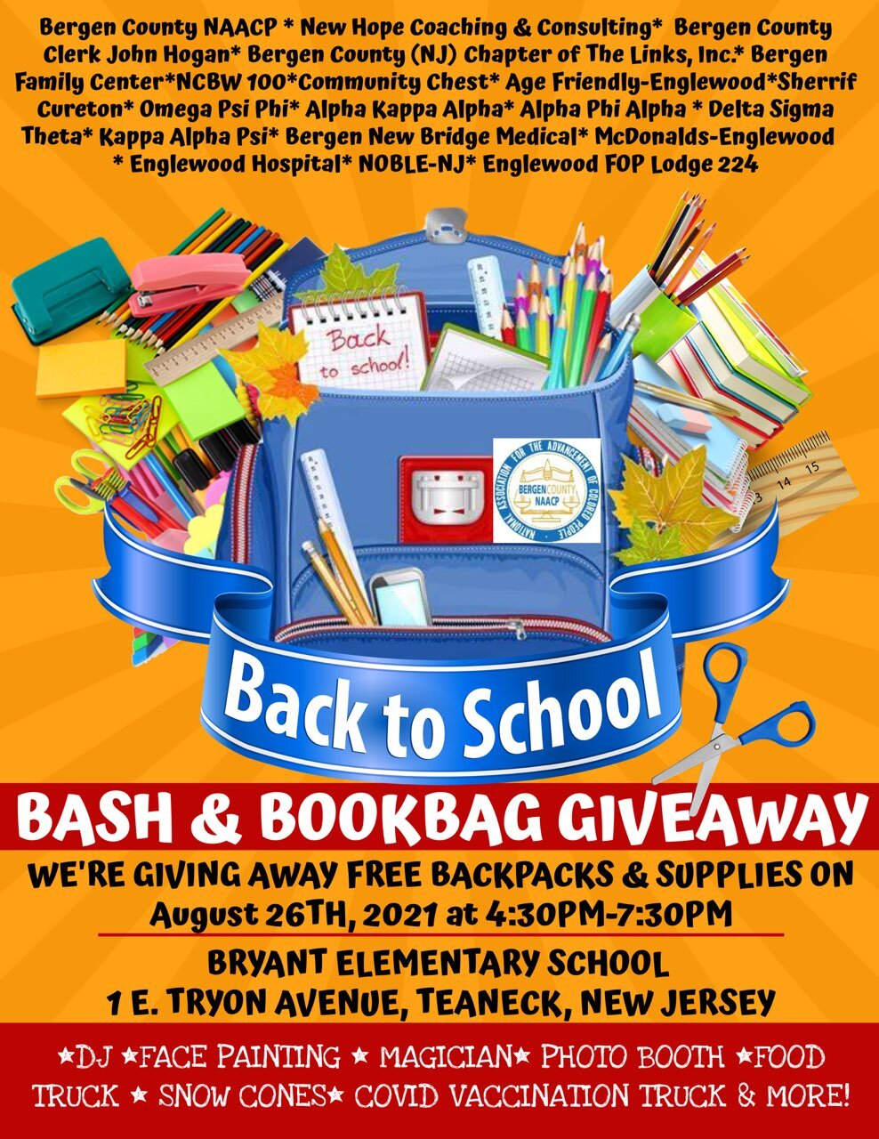 Back To School Bash And Book Bag Giveaway Bergen County Alumnae Chapter Of Delta Sigma Theta Sorority Inc