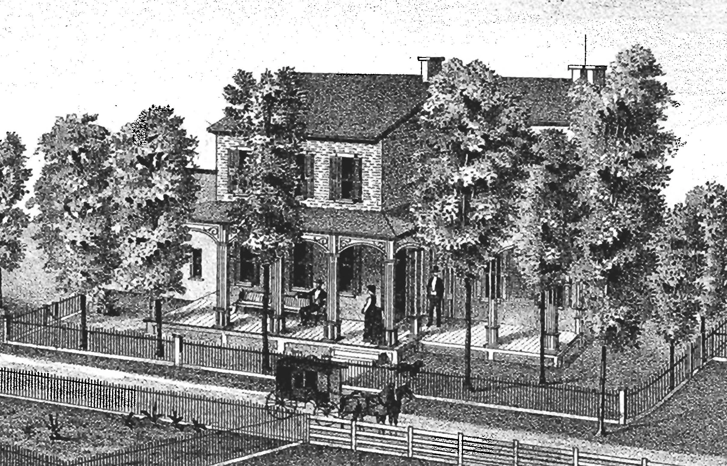 Mercer County Atlas 1875 Events and Stewart as provided by the Ewing Township Historic Preservation Society 