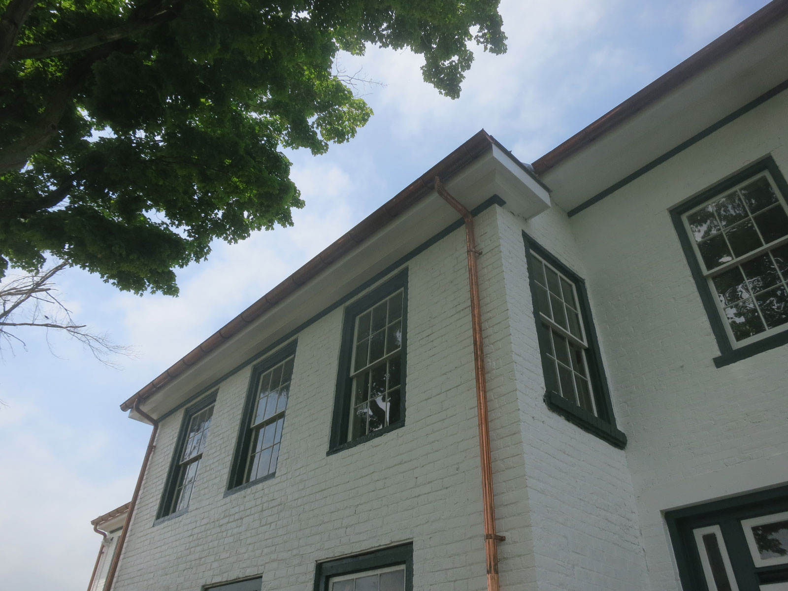 Close-up view of South Elevation Center Core