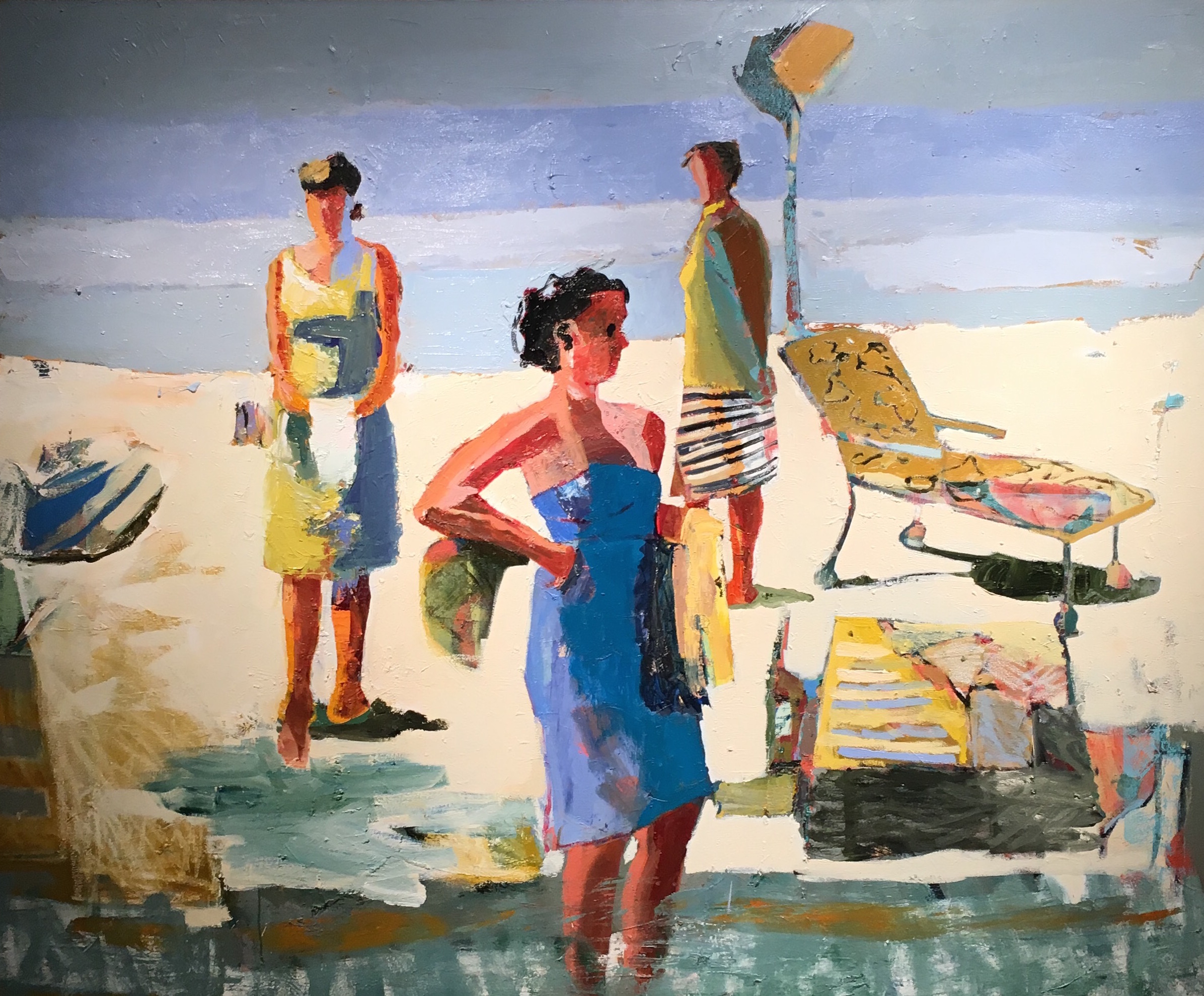 LINDA CHRISTENSEN. Tableau , 2016. Oil on canvas. Courtesy of the artist. 