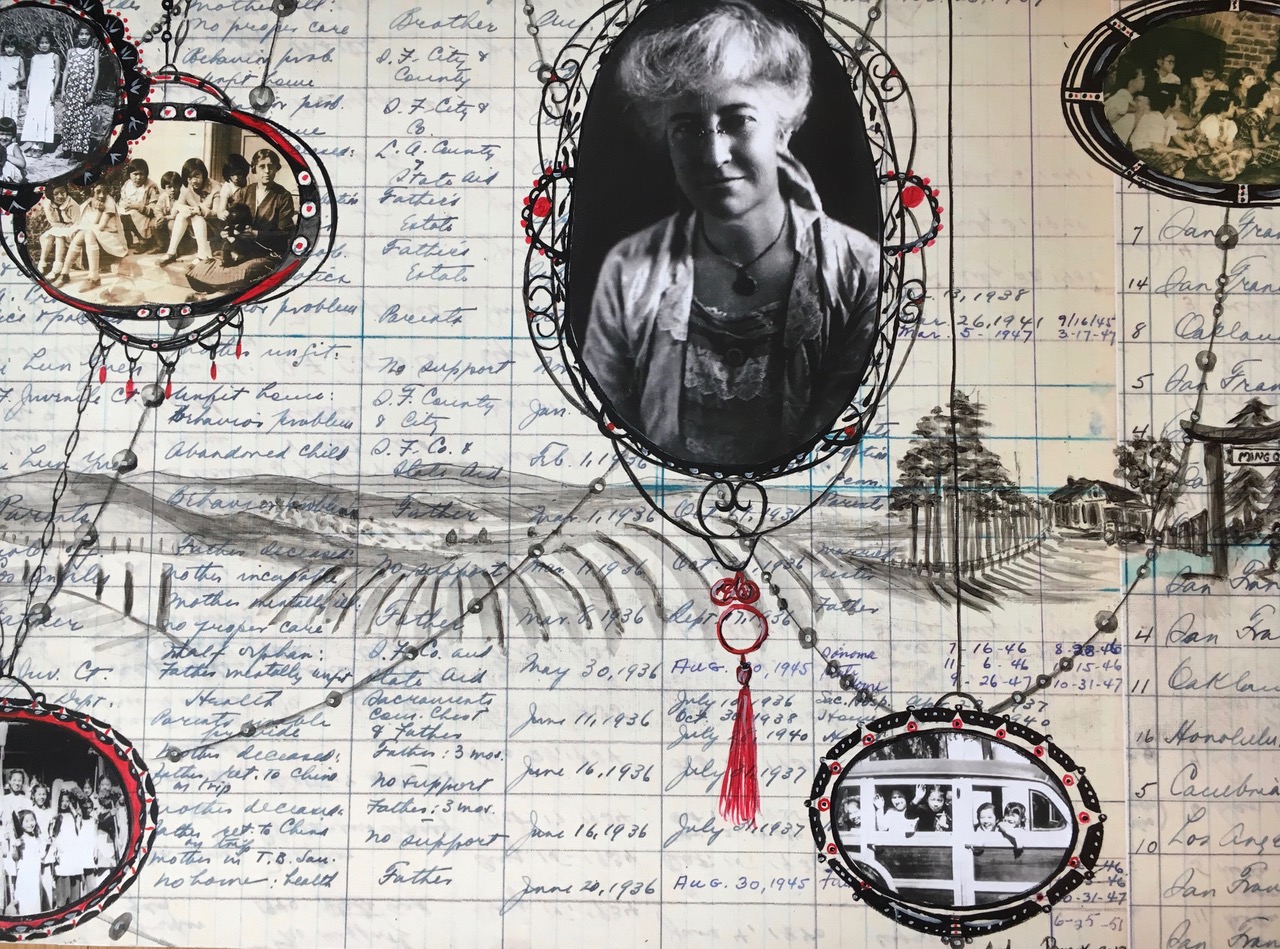Andrea Borsuk, Radiant Light: the Story of Eastfield Ming Quong , mural detail, 2017 