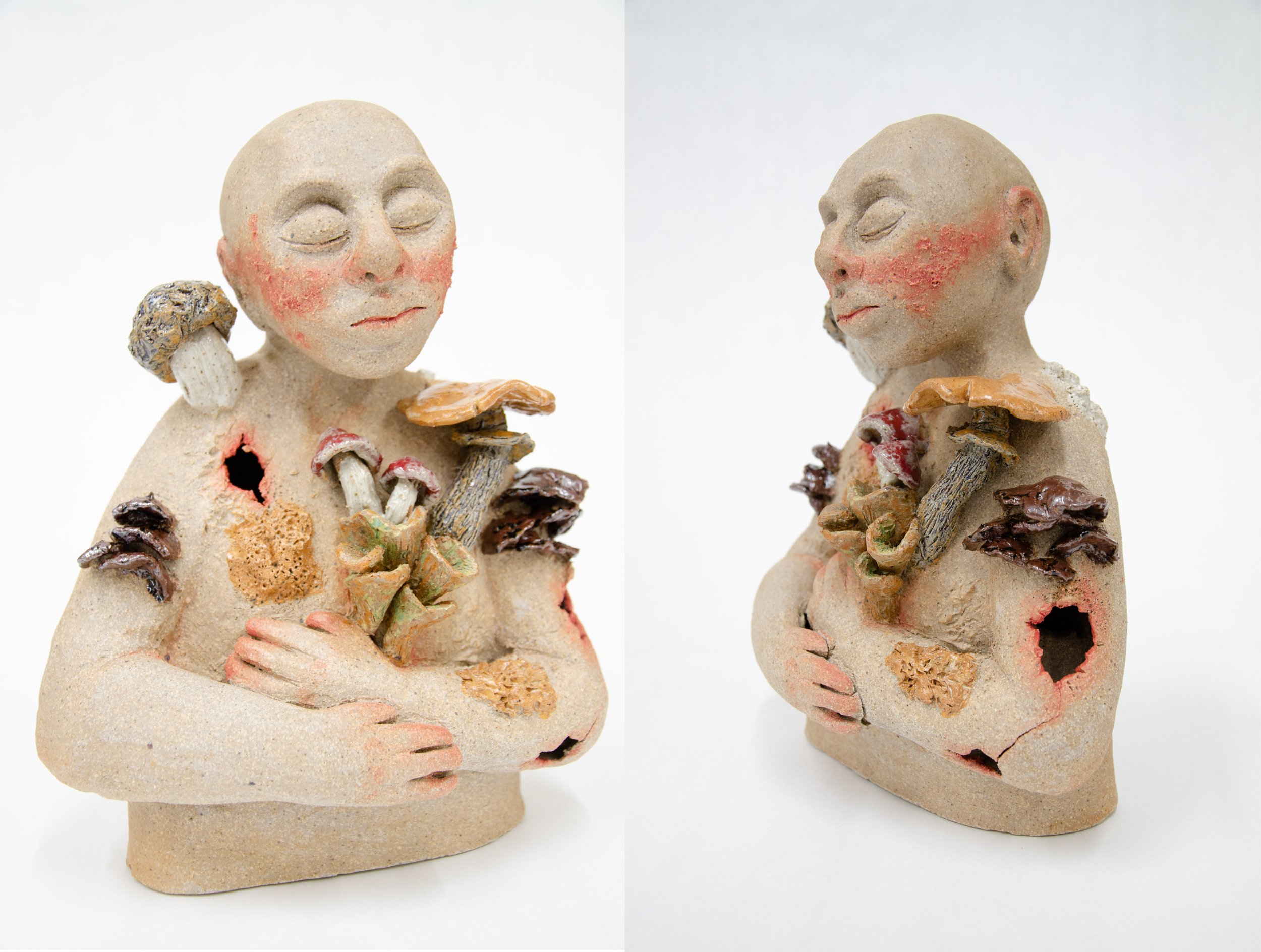  ANTARA KRISHNAN  Bloom  Ceramic  ArtNow 2022 Brave New Worlds 2nd Place Sculpture  Grade 12  Westmont High School  Instructor: Rachel Ashman   ”I created this piece to symbolize the decay and acceptance of my fears. I take inspiration from our vibra
