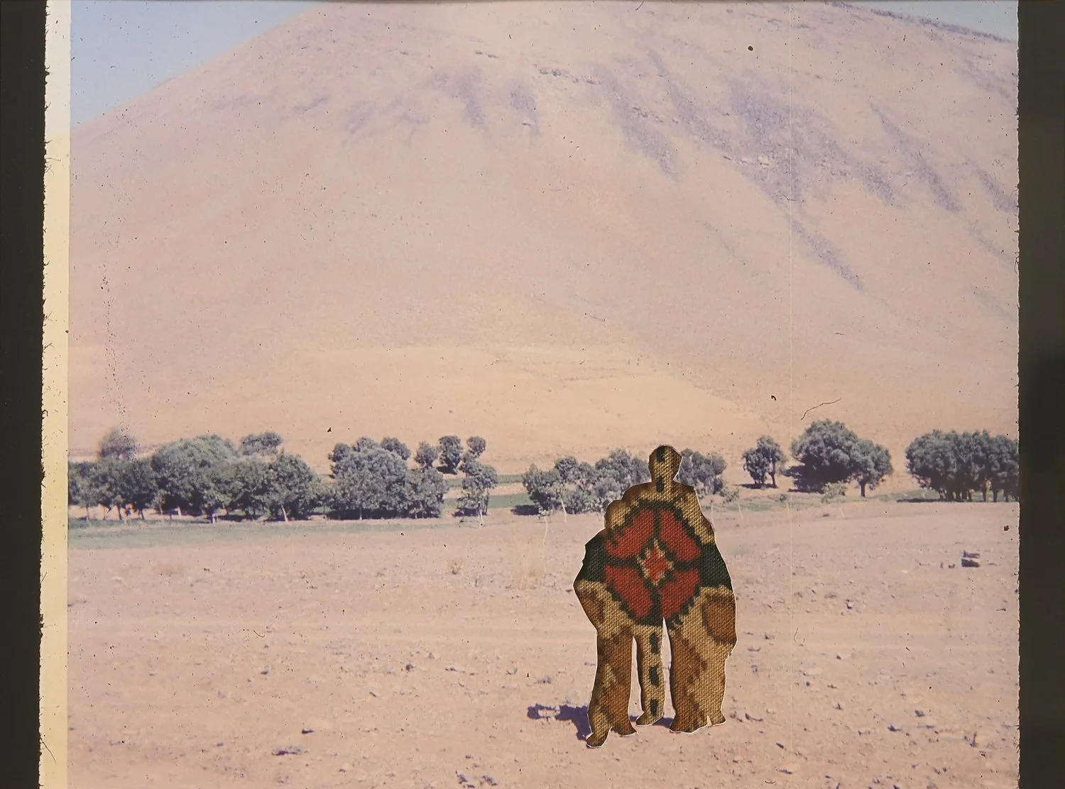Exiled Landscapes (2023), Glicee print on paper and canvas, 17” x 22”